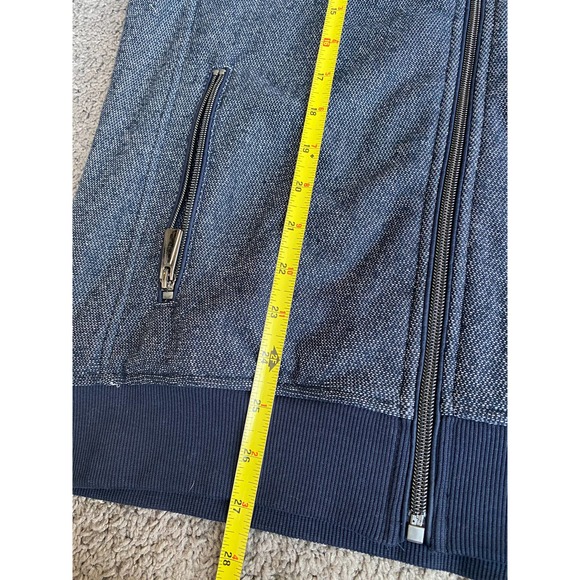 Men's RAINFOREST sheen blue fleece lined casual zip up jacket, size Medium - Picture 14 of 14